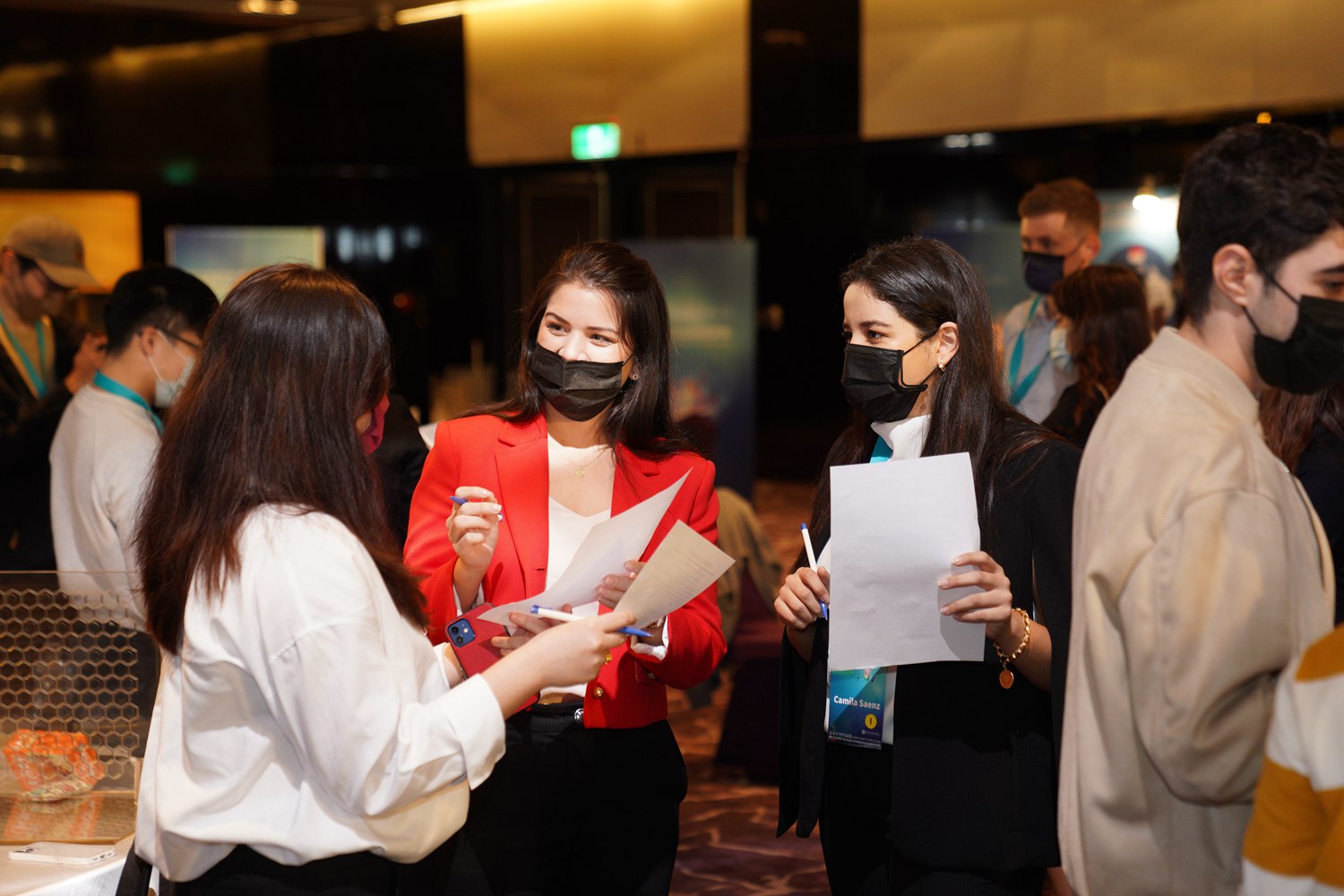 Smiling Speaker Side View