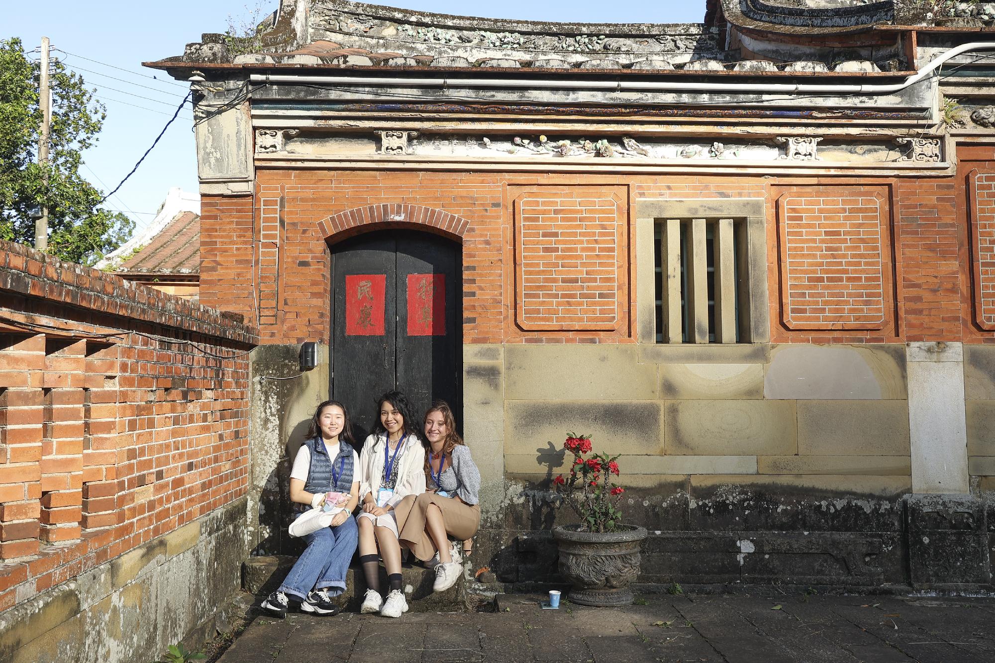 Photo in front of the small gate