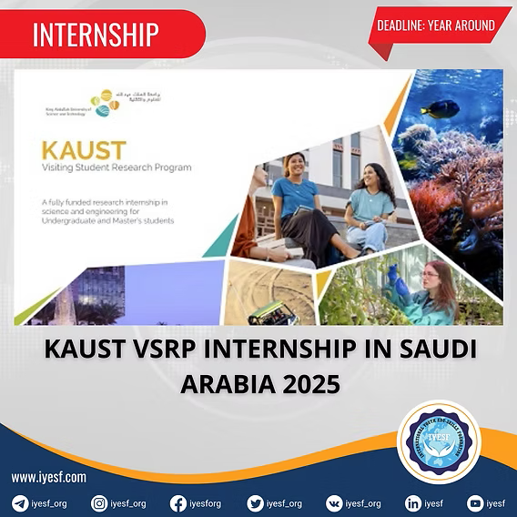 KAUST Student Research Internship 2025 in Saudi Arabia