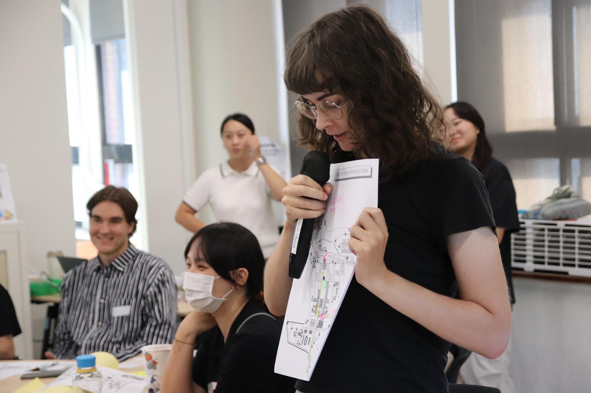 校內場防災工作坊－外籍學生分享校園災害地圖